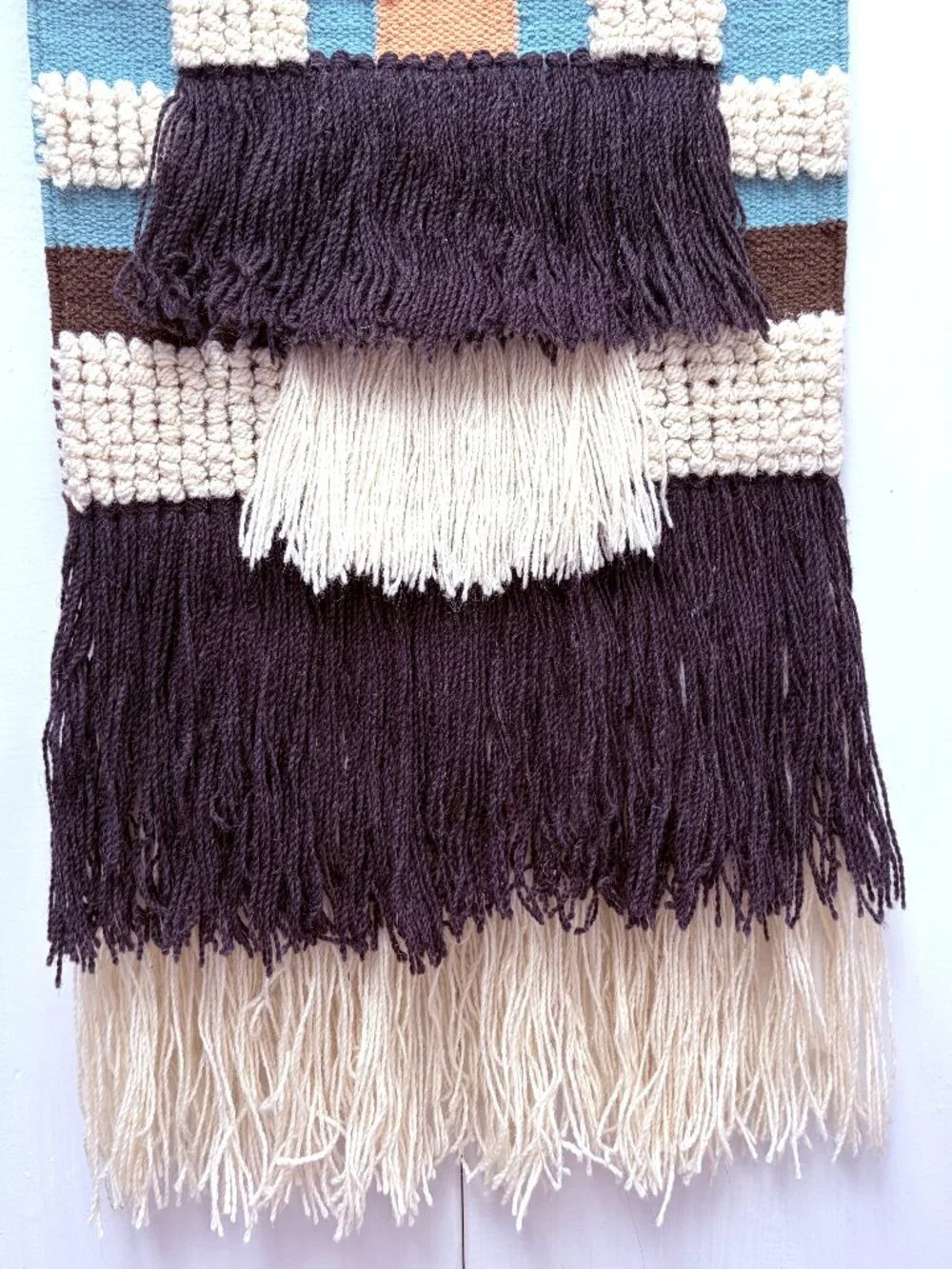 NWOT Handmade One-of-a-Kind Woven Wall Hanging Boho Textile Art